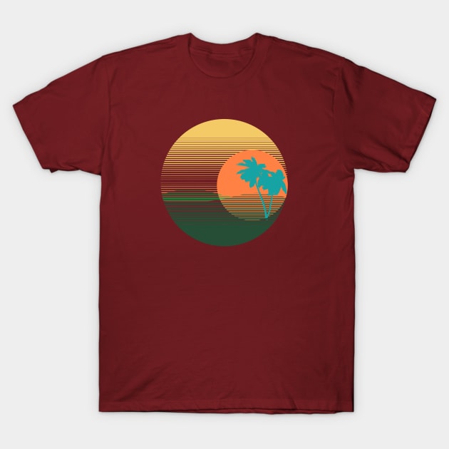 The sunset and the palms T-Shirt by jkim31